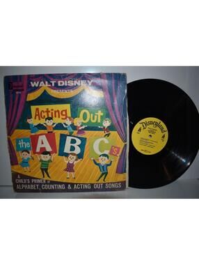 Vintage Vinyl Acting Out The ABC’s 1962 Disneyland LP Children’s Record DQ-1223